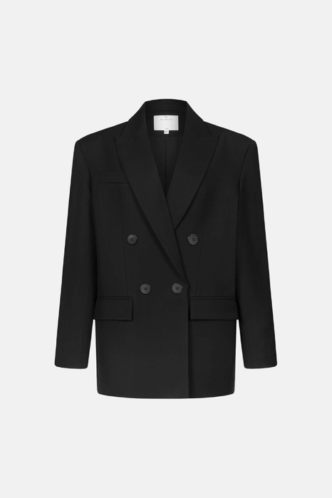 Жакет вовняний двобортний оверсайз з підплічниками