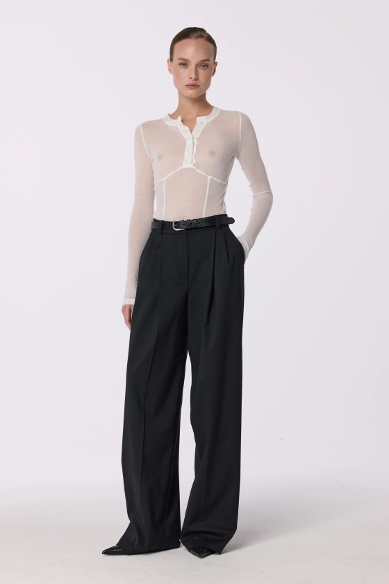 Relaxed wool pants - photo 3