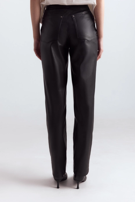 Брюки з екошкіри