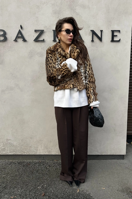 Вінтажна шуба з оцелоту 