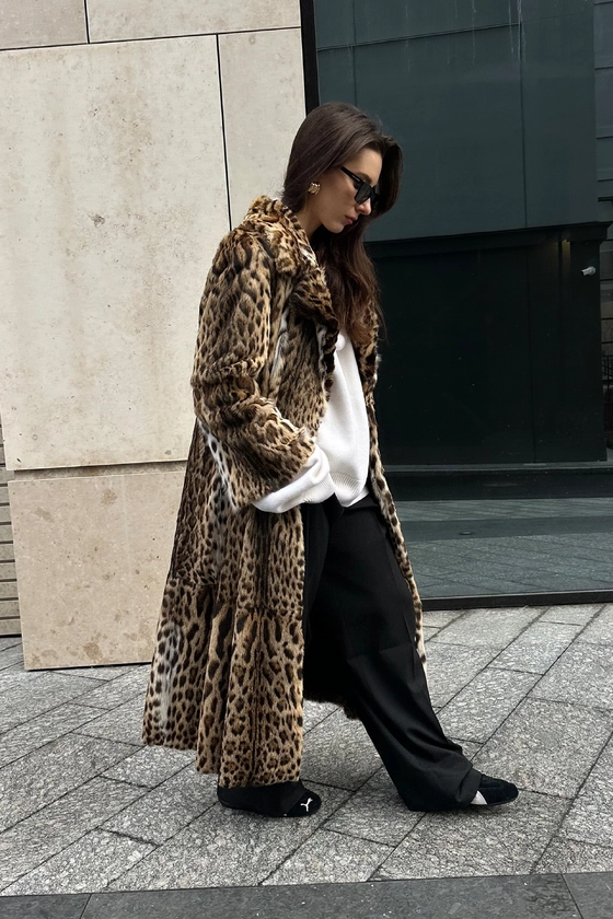 Вінтажна шуба з оцелоту 