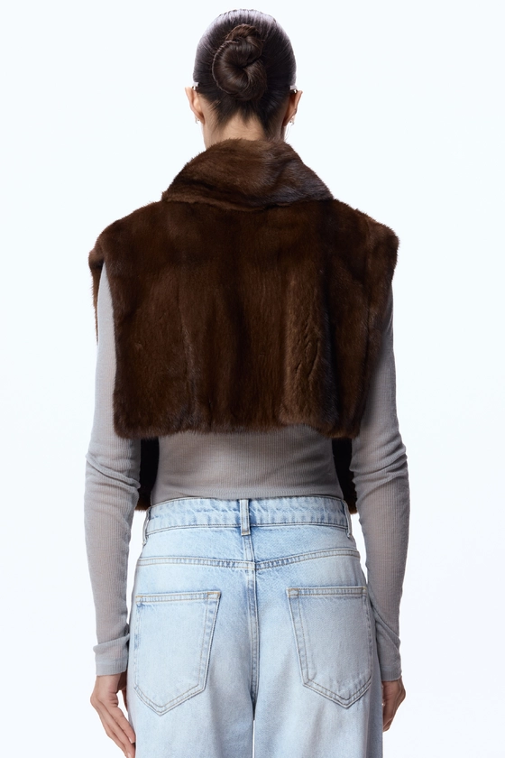 Вінтажна норкова манішка 