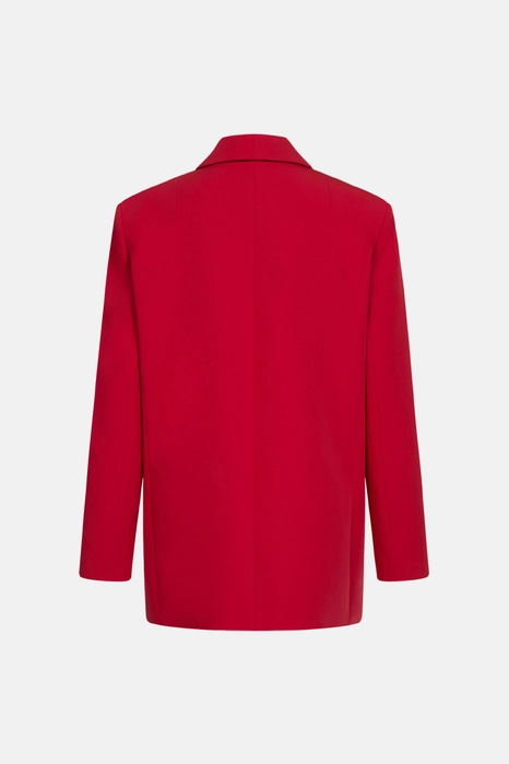 Жакет котоновий двобортний оверсайз з підплічниками