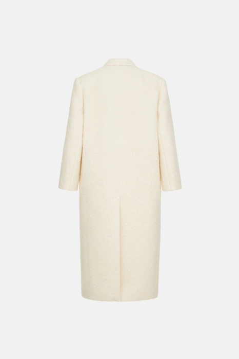 Пальто оверсайз прямого крою з альпаки