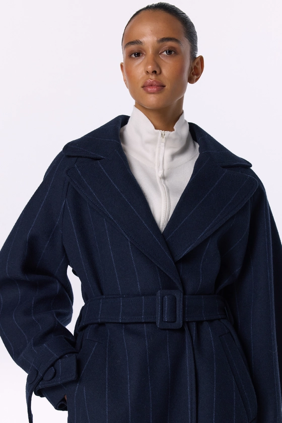 Пальто максі зі спущеним рукавом 