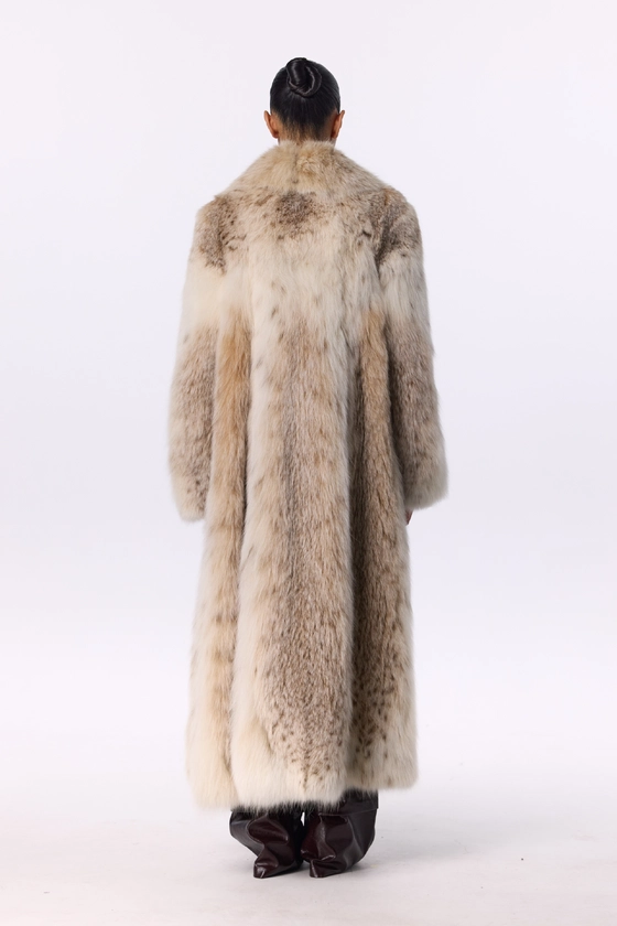 Вінтажна шуба з рисі 