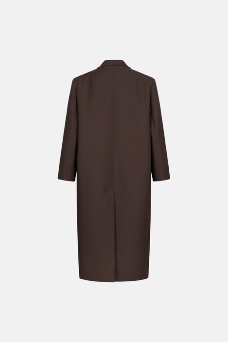 Oversized straight-cut coat