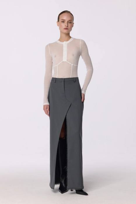 Спідниця максі з розрізом