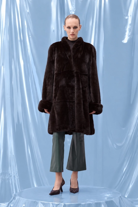 Вінтажна норкова шуба BlackGlama