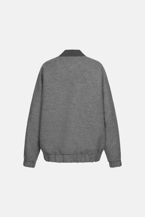 Bomber jacket made of coat fabric