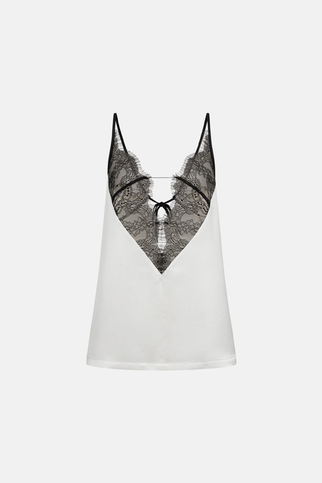 Топ на бретелях з мереживом