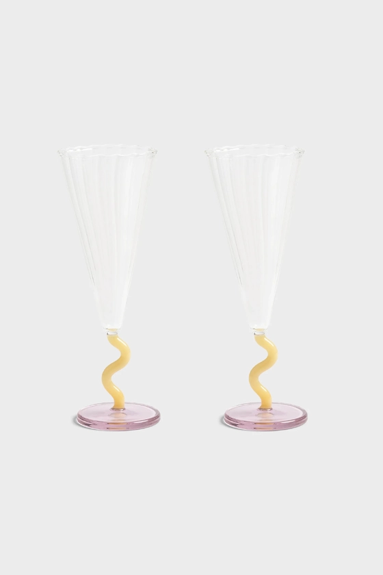 Фужери Curve, Klevering карамельний 100% glass DU-WG352-36 