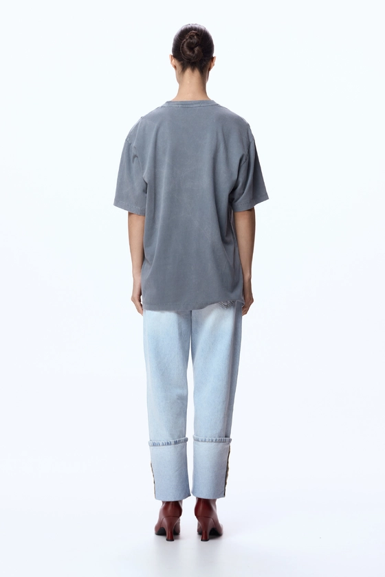 Футболка оверсайз вінтаж з принтом Янгол 