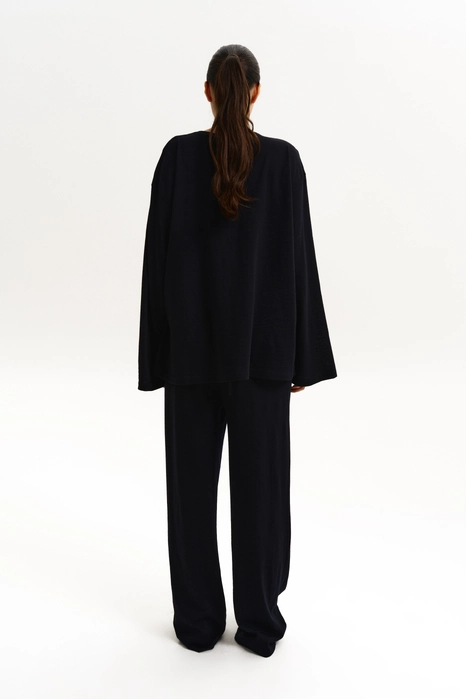 Брюки прямого крою напівпрозорі