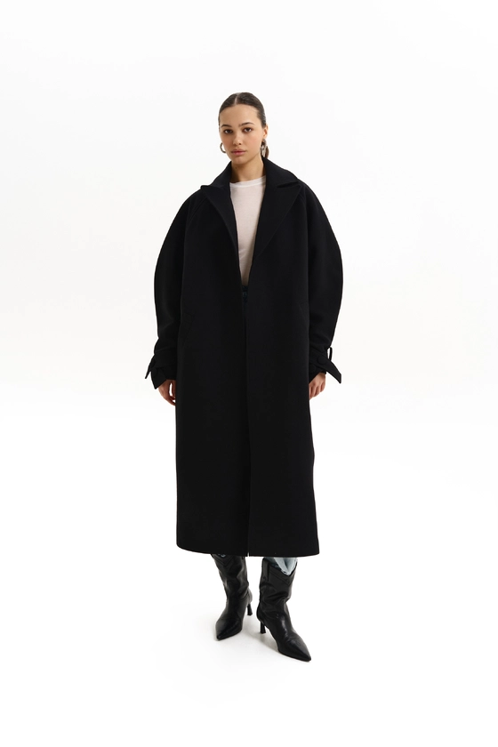 Пальто максі зі спущеним рукавом 