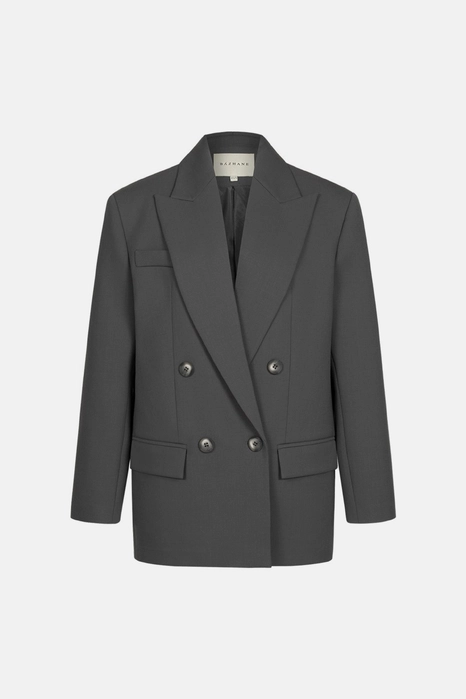 Жакет вовняний двобортний оверсайз з підплічниками