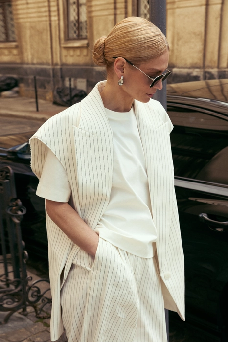 Жилет лляний оверсайз