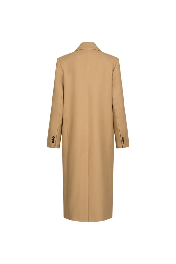 Пальто двобортне прямого крою 