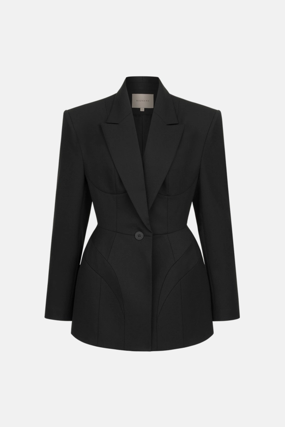 Noir cotton blazer - photo 1