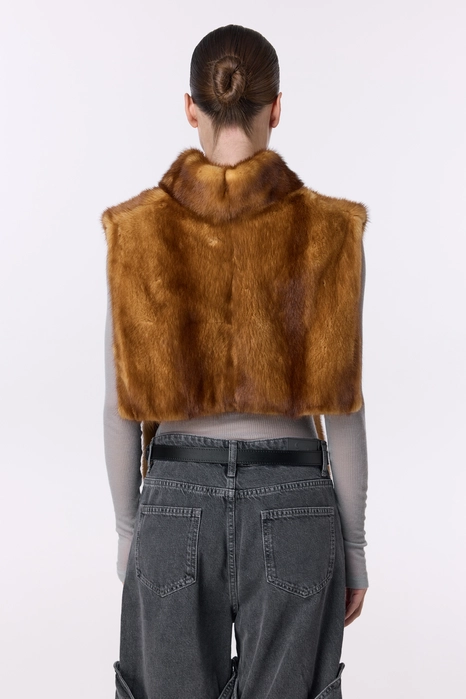 Вінтажна норкова манішка