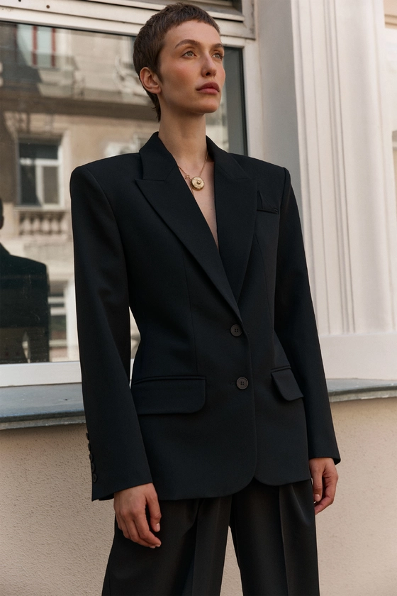 Жакет котоновий однобортний, приталений 