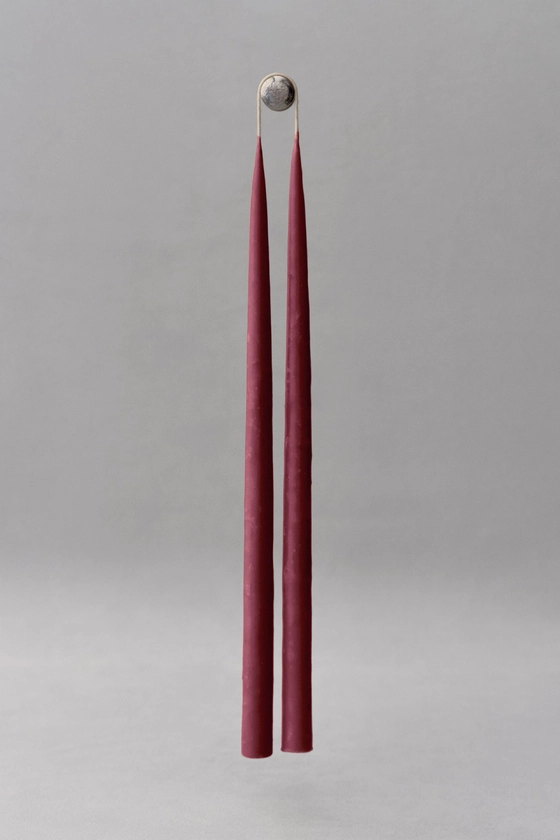 Набір свічок бургунді D-CA32-21 NADIIA 