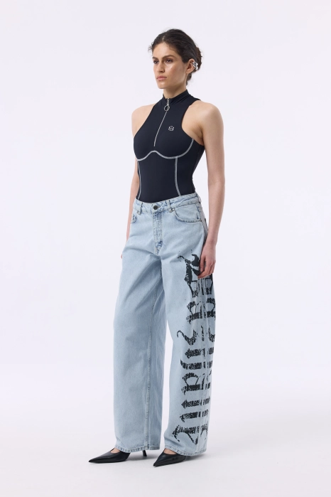 Джинси Detroit з принтом