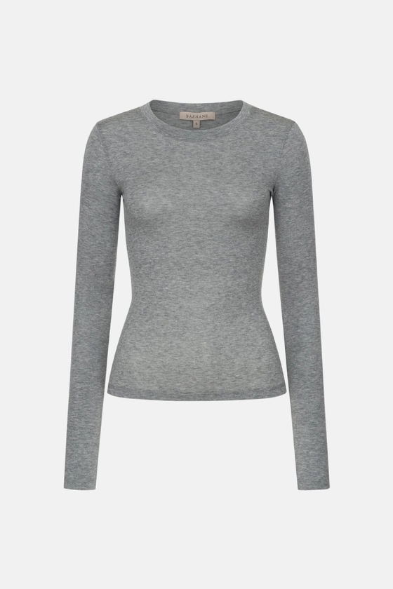 Лонгслів приталений напівпрозорий 