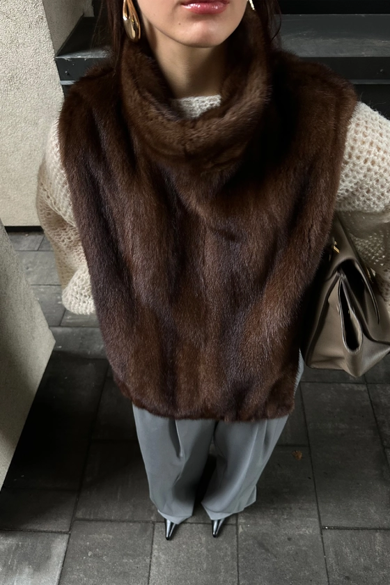 Вінтажна норкова маніжка 