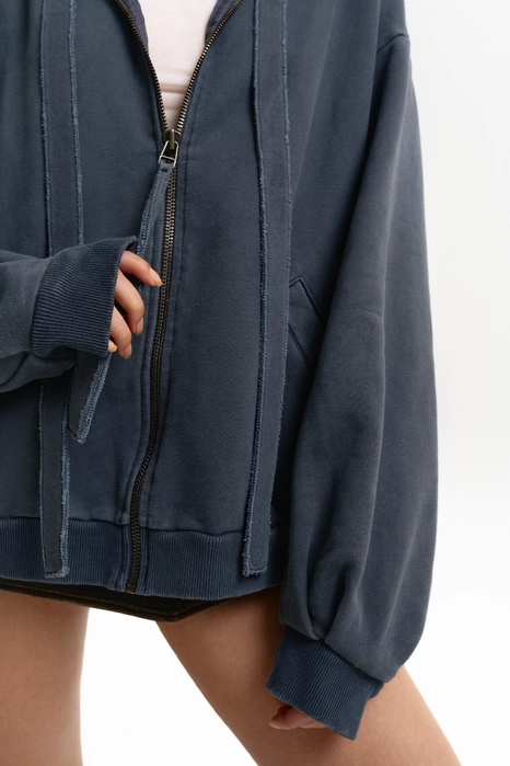 Худі у вінтажному стилі з принтом Янгол