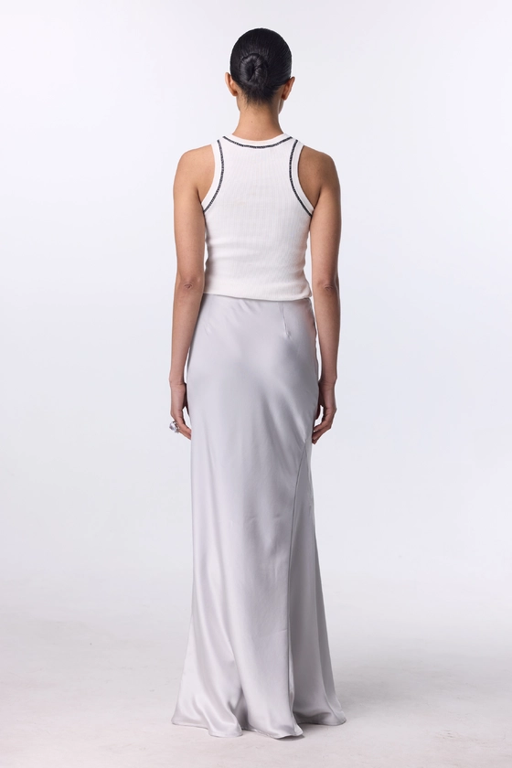 Спідниця атласна максі 