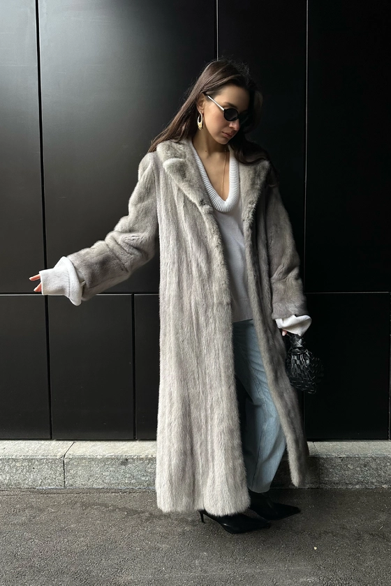 Вінтажна норкова шуба 