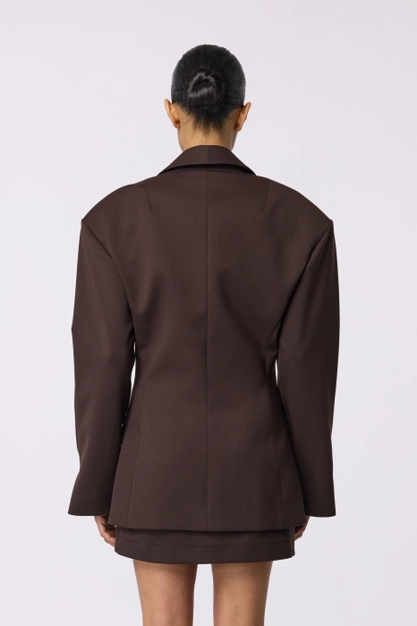 Fitted wool blazer
