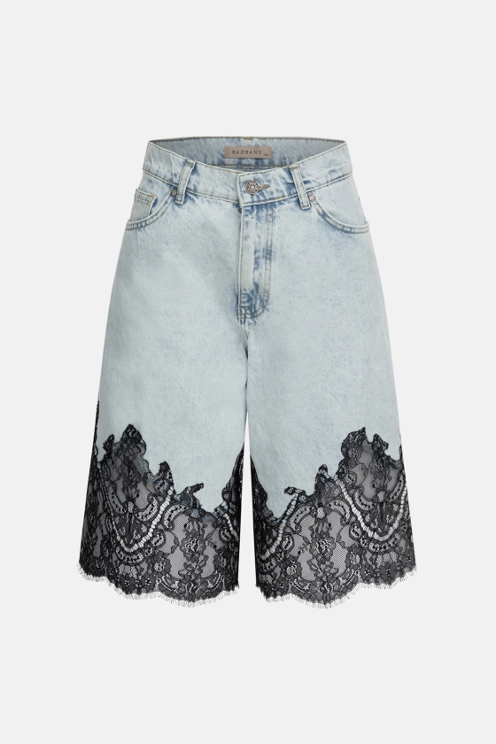 Шорти джинсові Lace Reveal - фото 1