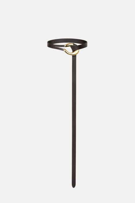 Bazhane Loop Belt with a gold-tone buckle