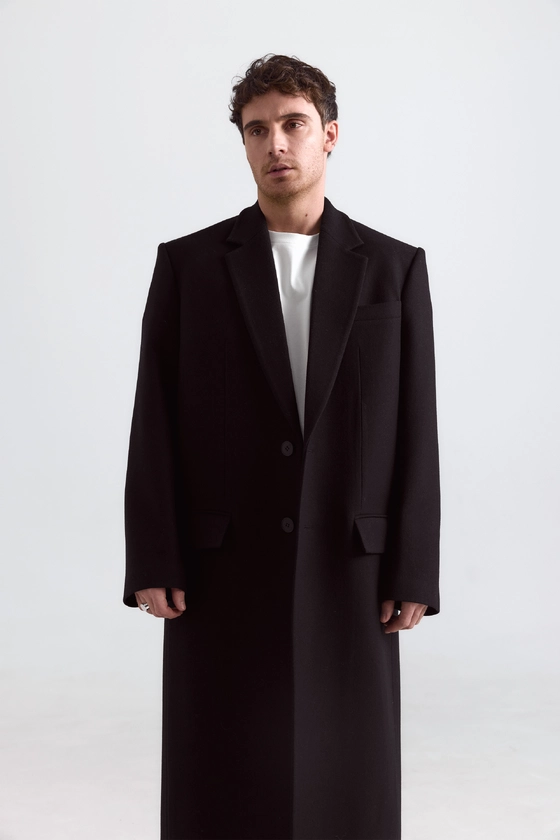 Пальто прямого крою 