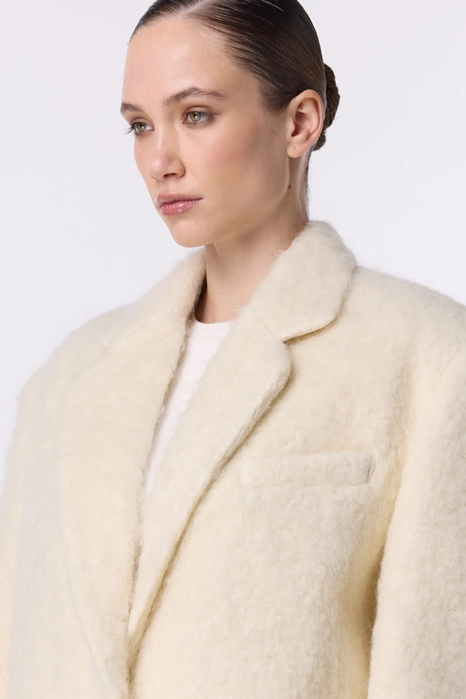 Oversized alpaca coat-jacket