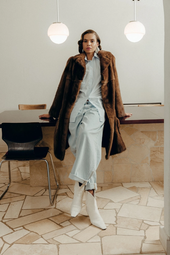 Вінтажна норкова шуба Nafa Mink 