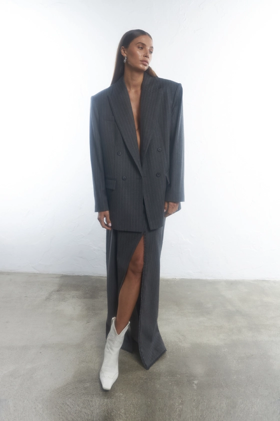 Спідниця максі з розрізом 