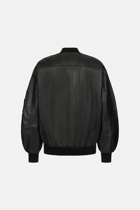 Бомбер укорочений з кишенею на рукаві