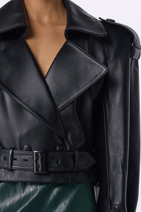 Куртка шкіряна з підплічниками