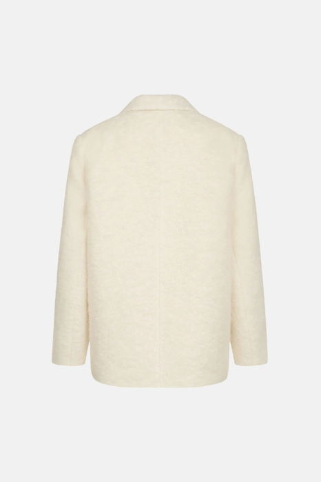 Пальто-жакет оверсайз з альпаки