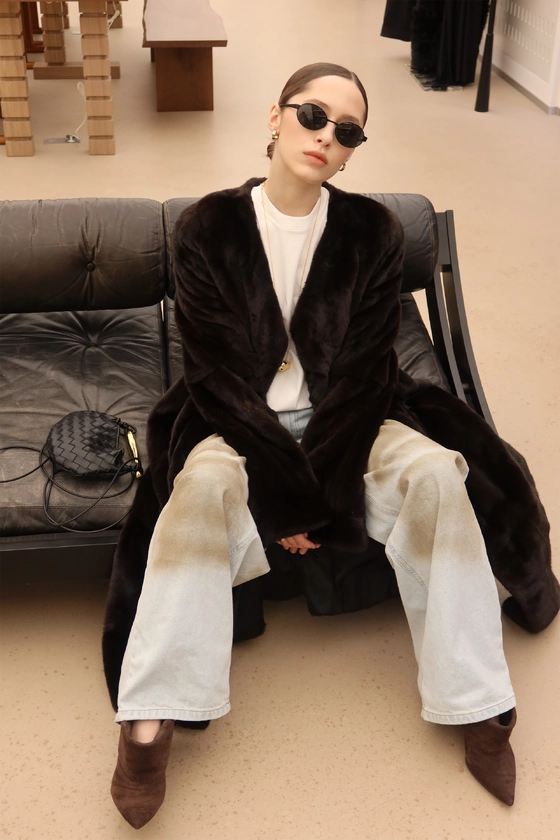 Вінтажна норкова шуба 