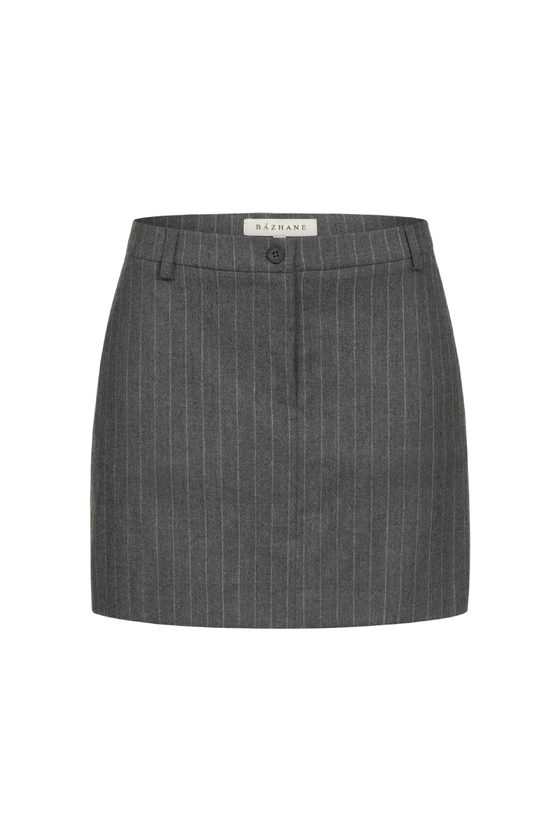 Спідниця вовняна міні з середньою посадкою 