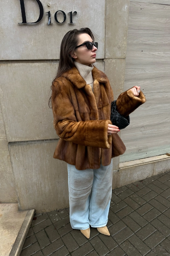 Вінтажна норкова шуба 