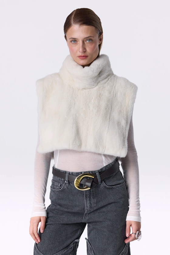 Вінтажна норкова манішка 