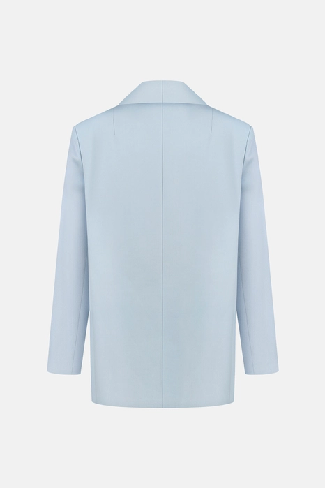 Жакет вовняний двобортний оверсайз з підплічниками