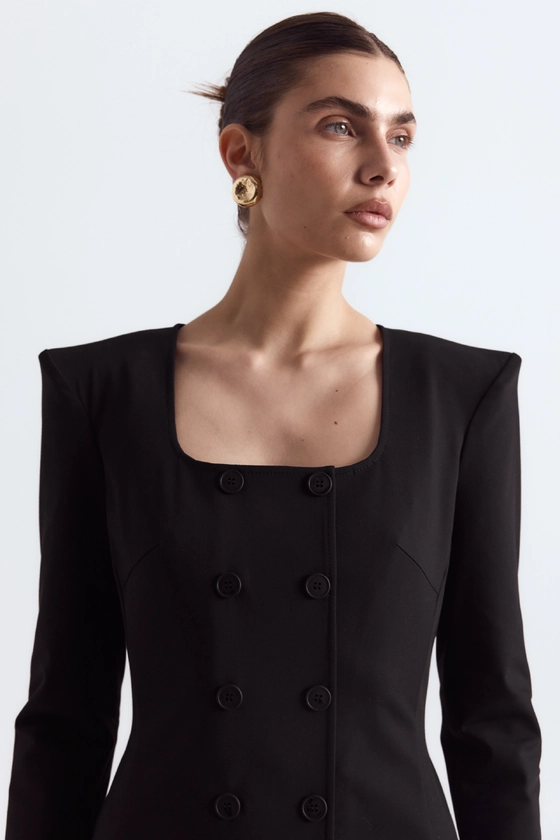 Сукня міні з довгим рукавом 