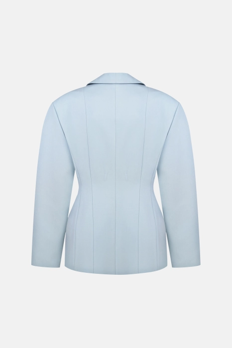 Hourglass wool blazer