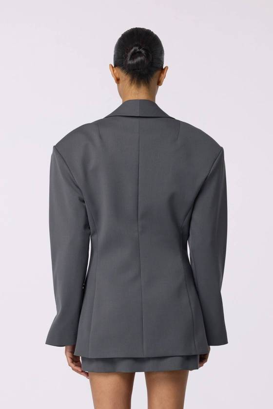 Fitted wool blazer - photo 4